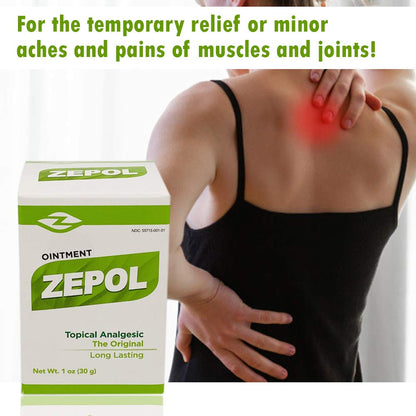 Zepol Original. Topical Ointment for Muscles, Joints, Backache, Sprains, and Strains. 1 oz. Pack of 2 - dailyvitalstore