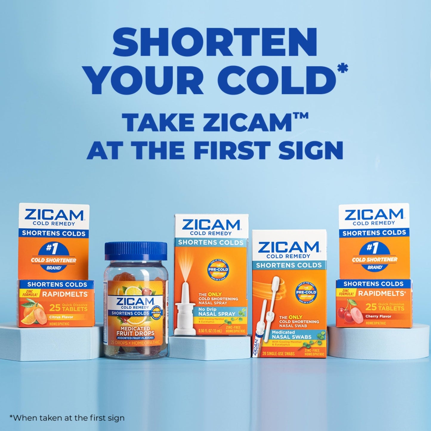 Zicam Cold Remedy No-Drip Nasal Spray with Cooling Menthol & Eucalyptus, Homeopathic, Zinc-Free, Pre-Cold Medicine, Shortens Cold Duration, 0.5 Ounce - dailyvitalstore
