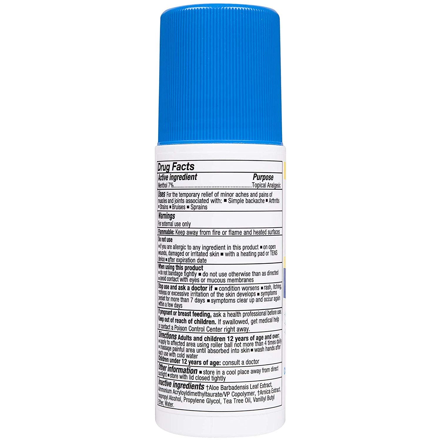 Zim's Max Freeze Muscle and Joint Pain Relief Roll-On - 3 oz, Pack of 4 - dailyvitalstore