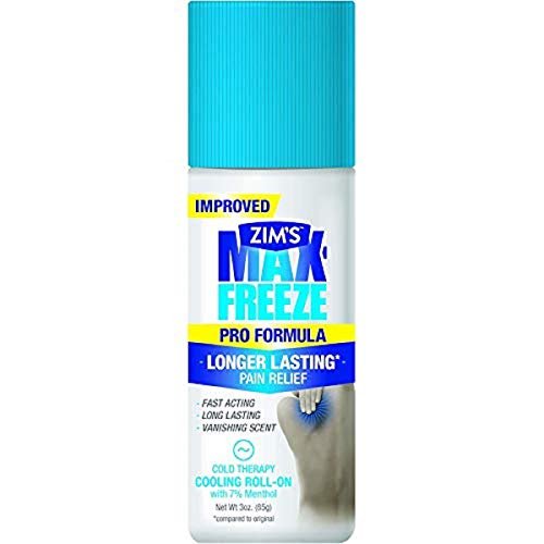 Zim's Max Freeze Pro Formula Longer Lasting Pain Relief Cold Therapy Cooling Roll-On 3 Oz. (Pack of 3) - dailyvitalstore
