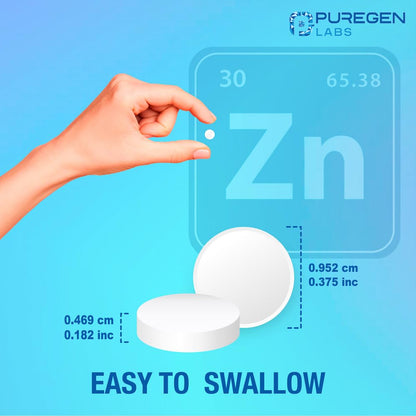 Zinc 220mg [High Potency] Supplement – Zinc Sulfate for Immune Support System 100 Tablets - dailyvitalstore