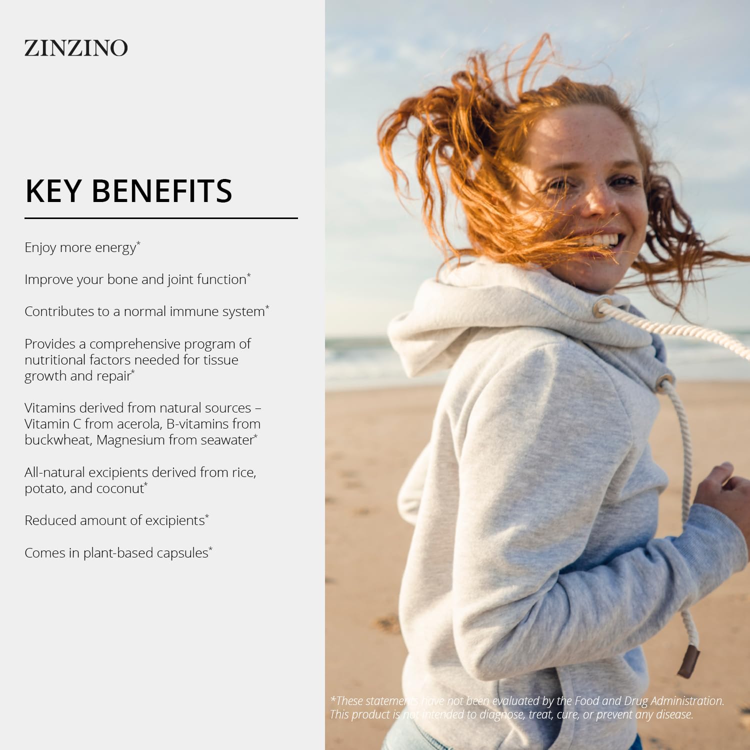 Zinzino Xtend + - Multi Immune Supplement - Essential Vitamins, Minerals & Vitamin C for Immune Support, Energy & Focus - 60 Capsules - dailyvitalstore