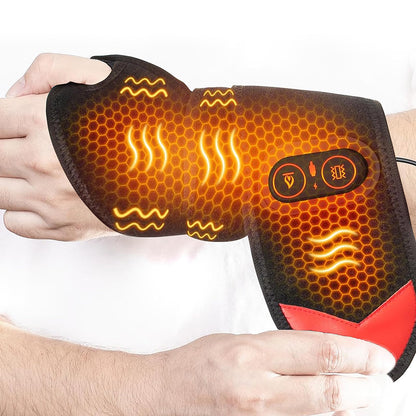 ZMHWANY Rechargeable Cordless Wrist Massager with Heat and Compression, 3000mAh Battery for Arthritis Carpal Tunnel Pain Relief, Wireless Heating Pad Ideal for Seniors - dailyvitalstore