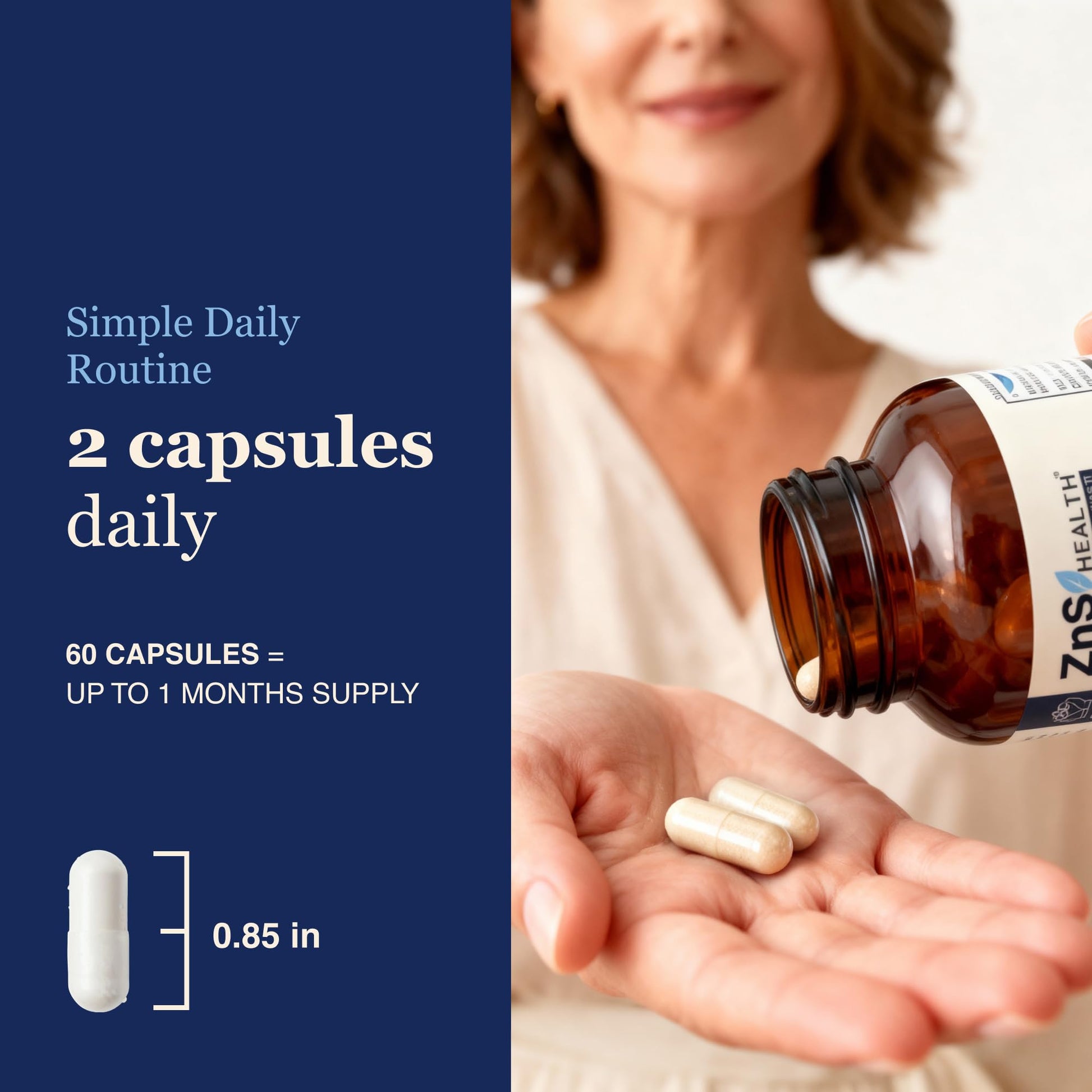 ZnS Health Spectrum 5 Magnesium Complex for Women & Men – 5 Magnesium Complex Supplement with Glycinate, Malate, Citrate & Hydroxide for Sleep, Muscle Recovery & Calm – 500mg Vegan – 60 Capsules - dailyvitalstore