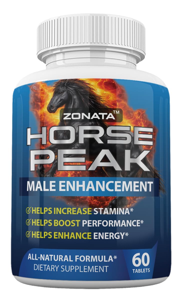 Zonata Horse Peak Dietary Supplements for Men - Horse Peak Supplement Naturally Enhance Performance, Endurance, and Energy Levels* - Horse Peak Pills - 60 Count - dailyvitalstore