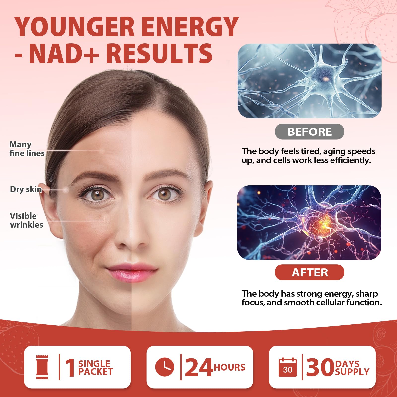 ZOROAHER 1000mg High-Potency NAD+ Liquid Supplement, Quercetin Phytosome & Resveratrol with PQQ, Boosts Cellular Energy - dailyvitalstore