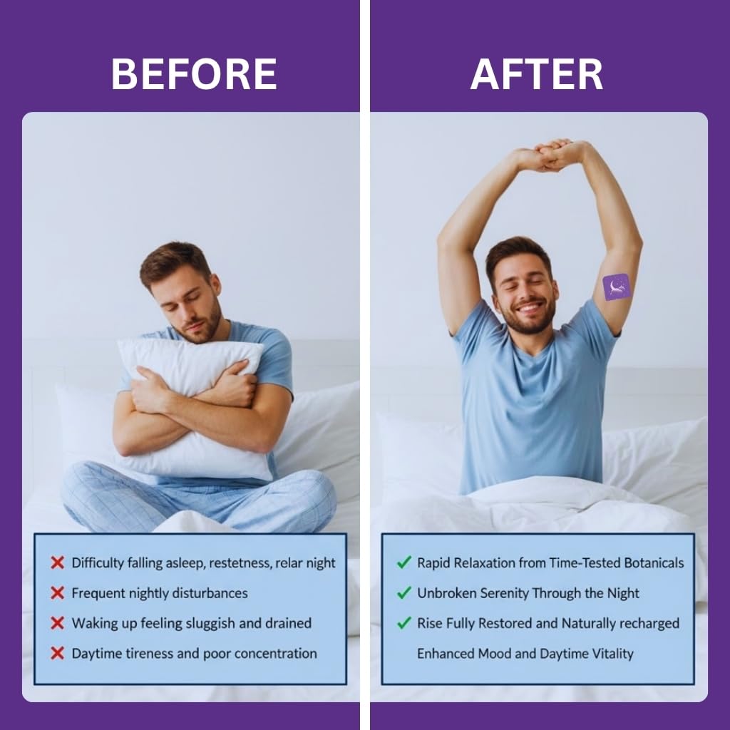 Zovira Sleep Patches for Adults, Melatonin Free with Lavender & Magnesium | Time-Release Transdermal, Aromatherapy Sleep Aid | Non-Habit Forming, Hypoallergenic, All-Night Restorative Sleep | 28 Count - dailyvitalstore