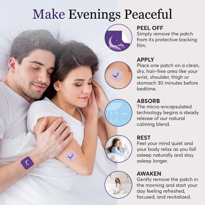 Zovira Sleep Patches for Adults, Melatonin Free with Lavender & Magnesium | Time-Release Transdermal, Aromatherapy Sleep Aid | Non-Habit Forming, Hypoallergenic, All-Night Restorative Sleep | 28 Count - dailyvitalstore