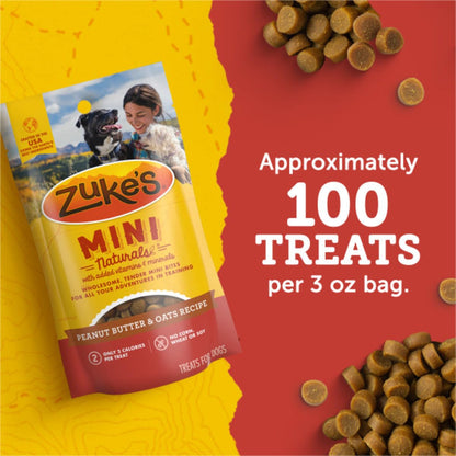 Zuke`s Mini Naturals Dog Treat Peanut Butter 1lb - dailyvitalstore