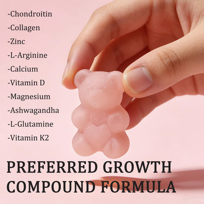 ZYGCDZ Growth Gummies for Kids & Teens - Natural Height Support with Vitamin D3, K2, Calcium & Ashwagandha - Bone Strength Supplement for Picky Eaters Ages 5+ (Watermelon Flavor) (1) - dailyvitalstore