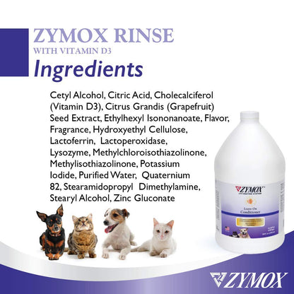 ZYMOX Leave-in Conditioner with Vitamin D3 for Cats & Dogs, 1gal - dailyvitalstore