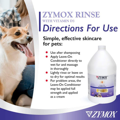 ZYMOX Leave-in Conditioner with Vitamin D3 for Cats & Dogs, 1gal - dailyvitalstore