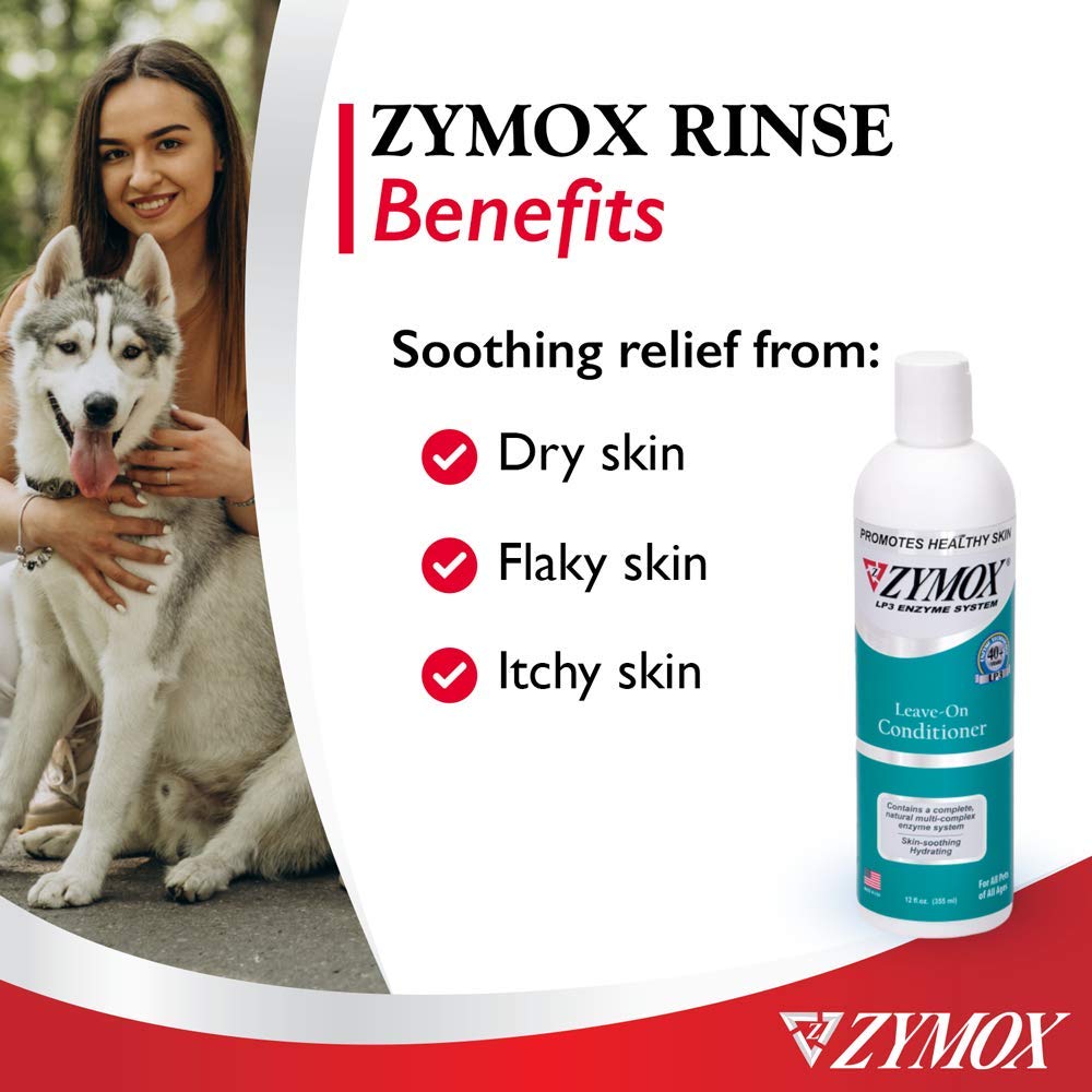 Zymox Leave On Conditioner for Pets, 12 fl oz - dailyvitalstore