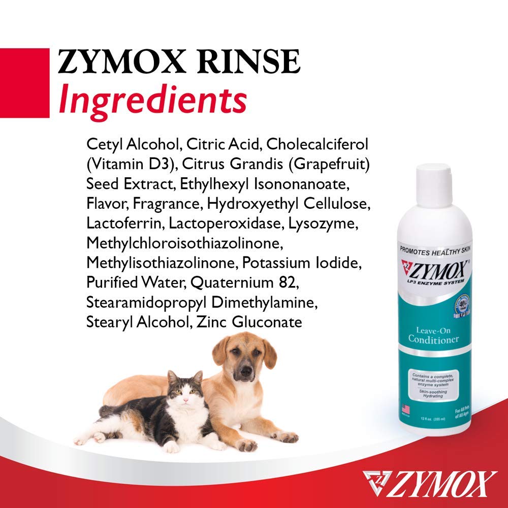 Zymox Leave On Conditioner for Pets, 12 fl oz - dailyvitalstore