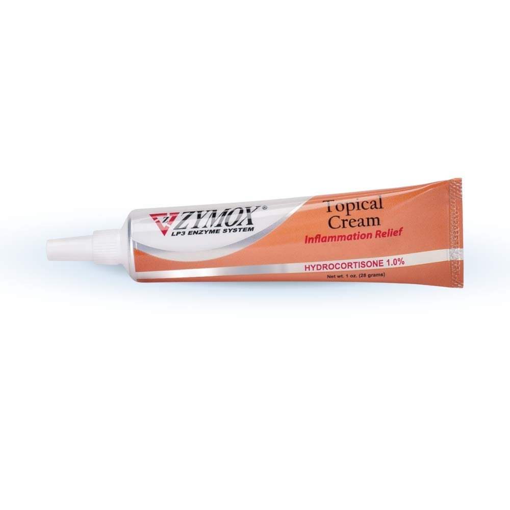 Zymox Veterinarian Strength Topical Cream with 1% Hydrocortisone for Dogs and Cats, 1oz - dailyvitalstore