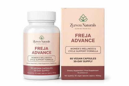 Zyzven Naturals Freja Advance – Women’s Wellness & Cycle Support Supplement – Myo-Inositol, Maca, Vitex, Shatavari, NAC, Zinc & Chromium – 60 Vegan Capsules – 30 Day Supply - dailyvitalstore