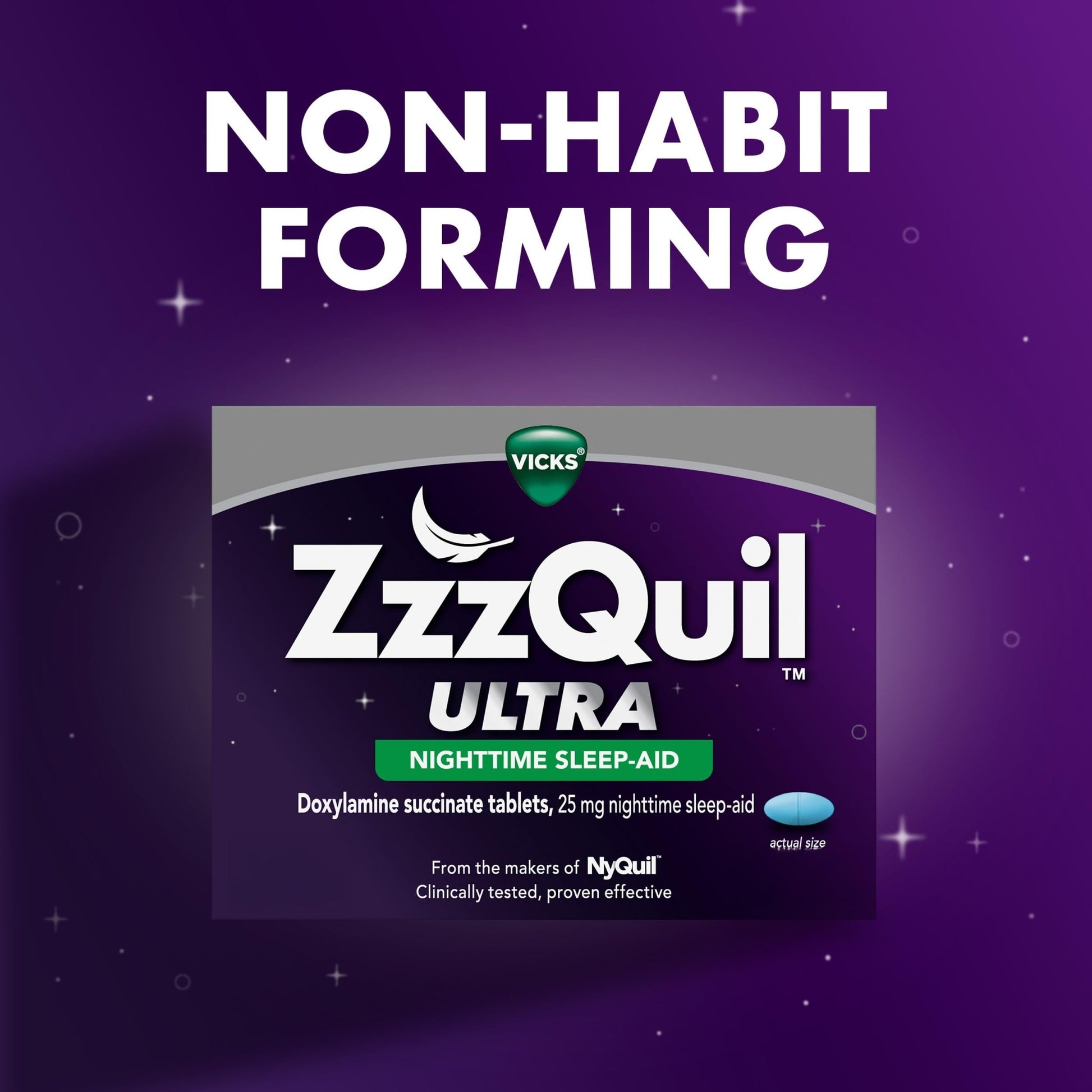 ZzzQuil ULTRA, Sleep Aid, Doxylamine Succinate 25mg, Sleep Aids for Adults, Nighttime Sleep Aid, 48 Tablets - dailyvitalstore