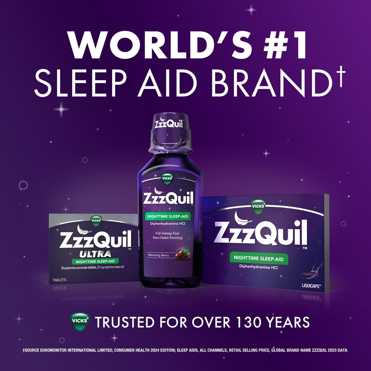 ZzzQuil ULTRA, Sleep Aid, Doxylamine Succinate 25mg, Sleep Aids for Adults, Nighttime Sleep Aid, 48 Tablets - dailyvitalstore